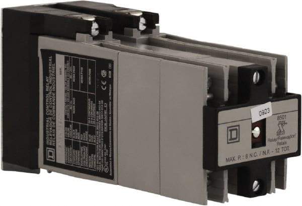 Square D - 12NO, 600 VAC Control Relay - Panel Mount - Top Tool & Supply