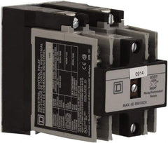 Square D - Electromechanical Screw Clamp General Purpose Relay - 20 Amp at 600 VAC, 4NO, 110 VAC at 50 Hz & 120 VAC at 60 Hz - Top Tool & Supply