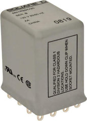 Square D - Electromechanical Plug-in General Purpose Relay - 5 Amp at 240 VAC, 4PDT, 120 VAC at 50/60 Hz - Top Tool & Supply