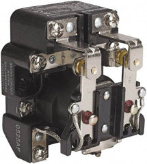 Square D - 1-1/2 hp, 10 VA Power Rating, Electromechanical Screw Clamp General Purpose Relay - 40 at 277 VAC & 5 at 600 V, DPDT, 240 VAC at 50/60 Hz, 63.6mm Wide x 58.8mm High x 79.4mm Deep - Top Tool & Supply