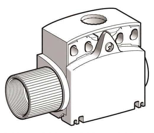 Telemecanique Sensors - 3-1/2 Inch Long, Plastic Body, Limit Switch Body - For Use with ZCE01, ZCE02, ZCE05, ZCE06, ZCE07, ZCE08, ZCE10, ZCE11, ZCE13, ZCE14, ZCE21, ZCE24, ZCE27, ZCE28, ZCE29, ZCE62, ZCE63, ZCE64, ZCE65, ZCE66, ZCE67, ZCEH0, ZCEH2 - Top Tool & Supply