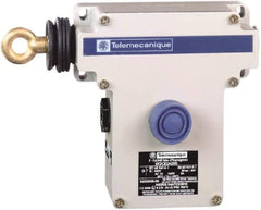 Telemecanique Sensors - 10 Amp, NO/NC Configuration, Left Hand Operation, Rope Operated Limit Switch - Pushbutton Reset, Rope Pull, No Pilot Light, 300 VAC - Top Tool & Supply