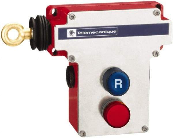 Telemecanique Sensors - 2NO/2NC Configuration, 300 VAC, 10 Amp, Cable Safety Limit Switch - 70m Cable Length, 230 Ft. Cable Length, 7.8 Inch Wide x 4.1 Inch Deep x 5.6 Inch High, IP65, IP657 Ingress Rating - Top Tool & Supply