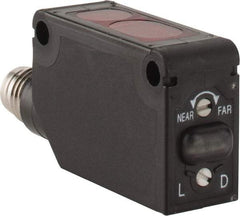 Telemecanique Sensors - M8 Connector, 1m Nominal Distance, Shock and Vibration Resistant, Diffused Photoelectric Sensor - 12 to 24 VDC, PBT, 11mm Long x 11mm Wide x 33mm High - Top Tool & Supply