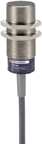 Telemecanique Sensors - NC, 10mm Detection, Cylinder, Capacitive Proximity Sensor - IP67, 24 to 240 VAC, M30x1.5 Thread, 70mm Long - Top Tool & Supply