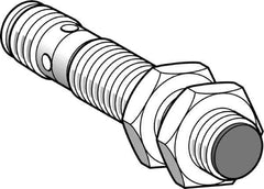 Telemecanique Sensors - NPN, PNP, 4mm Detection, Cylinder, Inductive Proximity Sensor - 2 Wires, IP67, IP69, 12 to 24 VDC, M12x1 Thread, 50mm Long - Top Tool & Supply