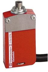 Telemecanique Sensors - 2NO/2NC Configuration, Multiple Amp Level, Metal Plunger Safety Limit Switch - 2m Cable Length, 30mm Wide x 16mm Deep x 60mm High, IP66, IP67, IP68 Ingress Rating - Top Tool & Supply