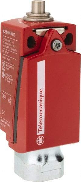 Telemecanique Sensors - NO/2NC Configuration, Multiple Amp Level, Metal Plunger Safety Limit Switch - 34mm Wide x 35mm Deep x 89mm High, IP66, IP67 Ingress Rating - Top Tool & Supply