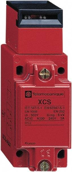 Telemecanique Sensors - NO/2NC Configuration, 110/240 VAC, Multiple Amp Level, Metal Key Safety Limit Switch - 40mm Wide x 44mm Deep x 114mm High, IP67 Ingress Rating - Top Tool & Supply