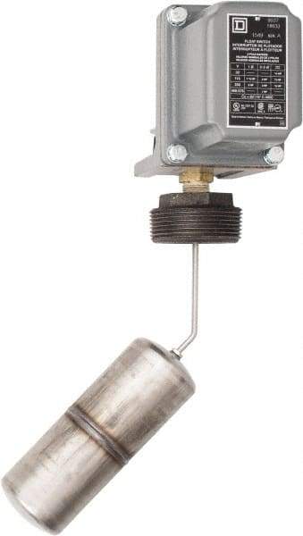 Square D - 4 NEMA Rated, DPST, Float Switch Pressure and Level Switch - 575 VAC, Line-Load-Load-Line Terminal - Top Tool & Supply