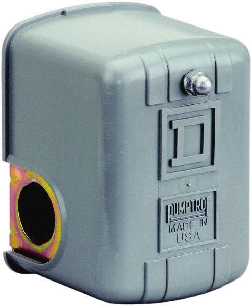 Square D - 1 and 3R NEMA Rated, 70 to 150 psi, Electromechanical Pressure and Level Switch - Fixed Pressure, 575 VAC, L1-T1, L2-T2 Terminal, For Use with Square D Pumptrol - Top Tool & Supply