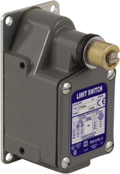 Square D - SPDT, NC/NO, 600 VAC, Screw Terminal, Rotary Head Actuator, General Purpose Limit Switch - 1, 2, 4, 12, 13 NEMA Rating, IP65, IP66, IP67 IPR Rating - Top Tool & Supply