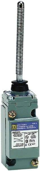 Square D - SPDT, 2NC/2NO, 600 Volt, Screw Terminal, Cat Whisker Actuator, General Purpose Limit Switch - 1, 2, 4, 6, 12, 13, 6P NEMA Rating, IP67 IPR Rating - Top Tool & Supply