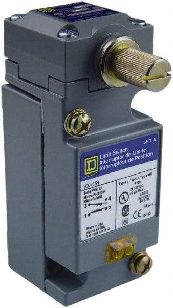 Square D - SPDT, NC/NO, 600 Volt Screw Terminal, Rotary Head Actuator, General Purpose Limit Switch - 1, 2, 4, 6, 12, 13, 6P NEMA Rating, IP67 IPR Rating - Top Tool & Supply