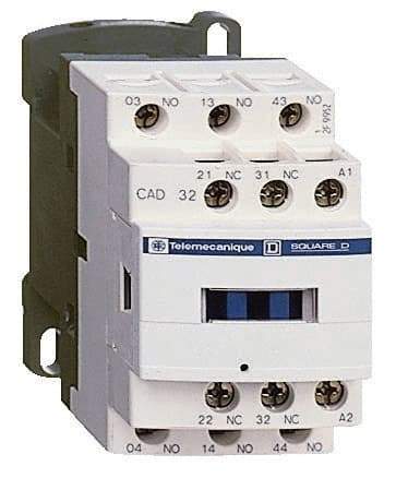 Schneider Electric - 2NC/3NO, 220 VAC at 50/60 Hz Control Relay - 17 V - Top Tool & Supply