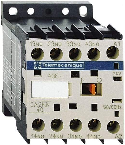 Schneider Electric - 4NO, 480 VAC at 50/60 Hz Control Relay - 17 V - Top Tool & Supply