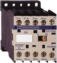 Schneider Electric - 2NC/2NO, 220-230 VAC at 50/60 Hz Control Relay - 17 V - Top Tool & Supply