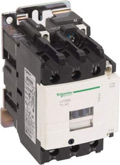 Schneider Electric - 3 Pole, 200 Coil VAC at 60 Hz, 65 Amp at 440 VAC and 80 Amp at 440 VAC, Nonreversible IEC Contactor - 1 Phase hp: 10 at 230/240 VAC, 5 at 115 VAC, 3 Phase hp: 20 at 200/208 VAC, 20 at 230/240 VAC, 50 at 460/480 VAC, 50 at 575/600 VAC - Top Tool & Supply