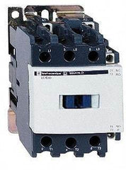 Schneider Electric - 3 Pole, 120 Coil VAC at 60 Hz, 50 Amp at 440 VAC and 80 Amp at 440 VAC, Nonreversible IEC Contactor - 1 Phase hp: 3 at 115 VAC, 7.5 at 230/240 VAC, 3 Phase hp: 15 at 200/208 VAC, 15 at 230/240 VAC, 40 at 460/480 VAC, 40 at 575/600 VAC - Top Tool & Supply