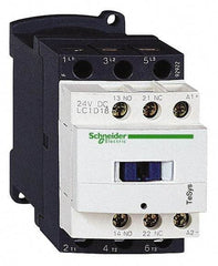 Schneider Electric - 3 Pole, 110 Coil VAC at 50/60 Hz, 18 Amp at 440 VAC and 32 Amp at 440 VAC, Nonreversible IEC Contactor - 1 Phase hp: 1 at 115 VAC, 3 at 230-240 VAC, 3 Phase hp: 10 at 460/480 VAC, 15 at 575/600 VAC, 5 at 200/208 VAC, 5 at 230-240 VAC - Top Tool & Supply