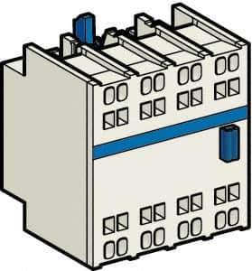 Schneider Electric - Contactor Auxiliary Contact Block - For Use with CR1F and TeSys D - Top Tool & Supply