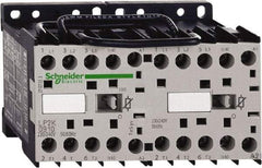 Schneider Electric - 3 Pole, 24 Coil VDC, 6 Amp at 440 VAC, Reversible IEC Contactor - BS 5424, CSA, IEC 60947, NF C 63-110, RoHS Compliant, UL Listed, VDE 0660 - Top Tool & Supply