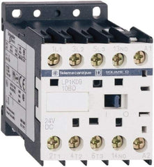 Schneider Electric - 3 Pole, 24 Coil VDC, 16 Amp at 690 VAC, 20 Amp at 440 VAC and 9 Amp at 440 VAC, Nonreversible IEC Contactor - BS 5424, CSA, IEC 60947, NF C 63-110, RoHS Compliant, UL Listed, VDE 0660 - Top Tool & Supply