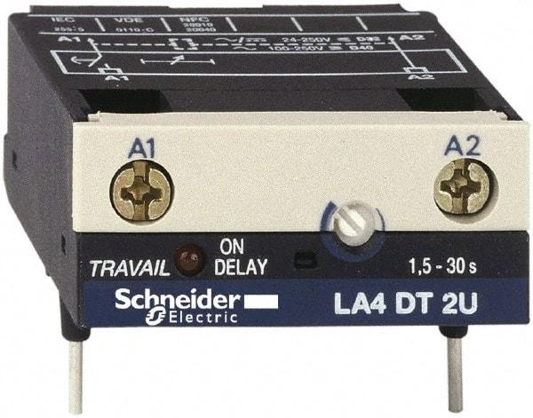 Schneider Electric - Contactor Timer Module - For Use with LC1D09-D65A, LC1D80-D150 and TeSys D - Top Tool & Supply