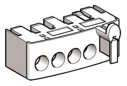 Schneider Electric - Starter Control Terminal Block - For Use with LU2BA0, LU2BB0, LU2MB0, LU6MB0, TeSys U - Top Tool & Supply