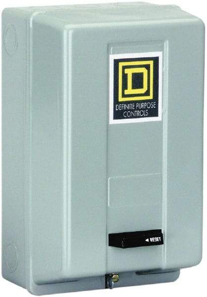 Square D - 3 Pole, 40 Amp Inductive Load, 440 Coil VAC at 50 Hz and 480 Coil VAC at 60 Hz, Definite Purpose Contactor - Phase 1 and Phase 3 Hp:  10 at 230 VAC, 20 at 460 VAC, 25 at 575 VAC, 3 at 115 VAC, 7.5 at 230 VAC, Enclosed Enclosure, NEMA 1 - Top Tool & Supply