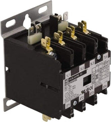 Square D - 4 Pole, 20 Amp Inductive Load, 24 Coil VAC at 50/60 Hz, Definite Purpose Contactor - Phase 1 and Phase 3 Hp:  1.5 at 115 VAC, 3 at 230 VAC, 7.5 at 230 VAC, 7.5 at 460 VAC, 7.5 at 575 VAC, 30 Amp Resistive Rating, CE, CSA, UL Listed - Top Tool & Supply