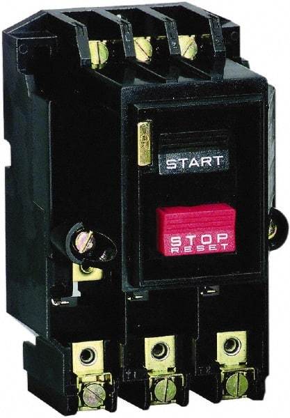 Square D - 2 Poles, M-0 NEMA, Open Pushbutton Manual Motor Starter - 1 hp at 115 VAC & 2 hp at 230 VAC, CSA & UL Listed - Top Tool & Supply