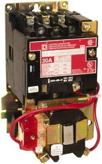 Square D - No Enclosure, 3 Pole, Mechanically Held Lighting Contactor - 30 A (Tungsten), 277 VAC at 60 Hz - Top Tool & Supply