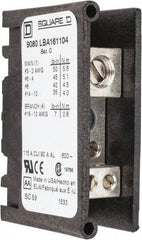 Square D - 1 Pole, 115 (Copper), 90 (Aluminium) Amp, Thermoplastic Power Distribution Block - 600 VAC, 1 Primary Connection - Top Tool & Supply