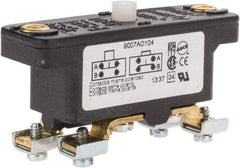 Square D - 0.25 Amp at 125 VDC, 5 Amp at 600 VAC, SPDT-DB, Basic Snap Switch - 600 V, Screw Terminal, 0.69 Lb Max Operating Force, 2-1/2 Inch High x 0.83 Inch Long x 1.03 Inch Wide, -20 to 185°F - Top Tool & Supply