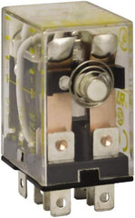 Square D - 1/2 hp at 240 Volt & 1/3 hp at 120 Volt, Electromechanical Plug-in General Purpose Relay - 10 Amp at 240 VAC, DPDT, 240 VAC at 50/60 Hz - Top Tool & Supply