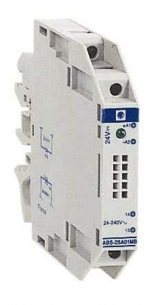 Schneider Electric - 13.6 Milliamp, NC Configuration, Interface Relay Module - DIN Rail Mount, 23 to 131°F, 24 VDC - Top Tool & Supply