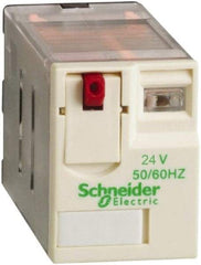 Schneider Electric - 3,750 VA Power Rating, Electromechanical Plug-in General Purpose Relay - 15 Amp at 250 VAC & 28 VDC, 2CO, 24 VAC - Top Tool & Supply