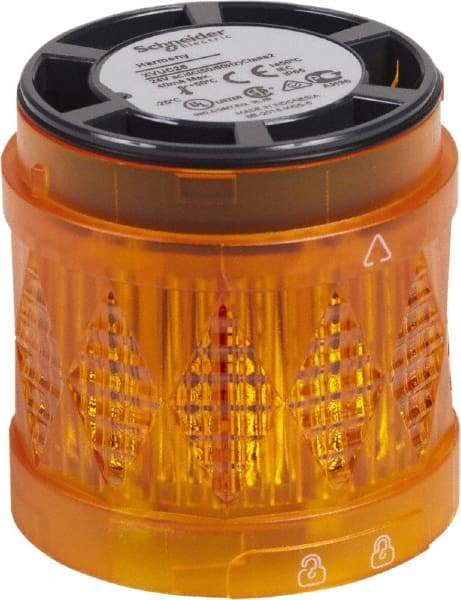 Schneider Electric - LED Lamp, Orange, Steady, Stackable Tower Light Module - 24 VAC/VDC, 40 Milliamp, IP65 Ingress Rating, Base Mount - Top Tool & Supply