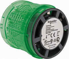 Schneider Electric - LED Lamp, Green, Steady, Stackable Tower Light Module - 24 VAC/VDC, 40 Milliamp, IP65 Ingress Rating, Base Mount - Top Tool & Supply