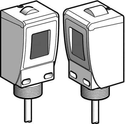 Telemecanique Sensors - Cable Connector, 60m Nominal Distance, Shock and Vibration Resistant, Through Beam Photoelectric Sensor - 24 to 240 VAC, 24 to 240 VDC, 20 Hz, Plastic, 44mm Long x 45mm Wide x 99mm High - Top Tool & Supply