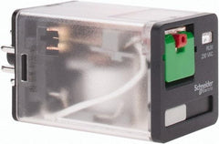 Schneider Electric - 3 at 60 Hz VA Power Rating, Octal Electromechanical Plug-in General Purpose Relay - 10 Amp at 277 VAC & 30 VDC, DPDT, 230 VAC, 35mm Wide x 56mm High x 35.4mm Deep - Top Tool & Supply