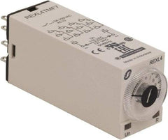 Schneider Electric - 14 Pin, 100 hr Delay, Multiple Range 4PDT Time Delay Relay - 5 Contact Amp, 120 VAC, Knob - Top Tool & Supply