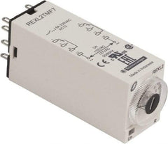 Schneider Electric - 8 Pin, 100 hr Delay, Multiple Range DPDT Time Delay Relay - 5 Contact Amp, 120 VAC, Knob - Top Tool & Supply