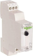 Schneider Electric - 100 hr Delay, Multiple Range SPDT Time Delay Relay - 8 Contact Amp, 24 VDC & 24 to 240 VAC, Selector Switch - Top Tool & Supply