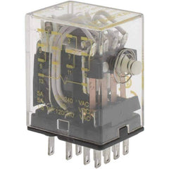 Square D - Electromechanical Plug-in General Purpose Relay - 5 Amp at 240 VAC, 4PDT, 24 VDC - Top Tool & Supply