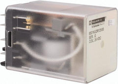 Square D - 8 Pins, 1 hp at 277 Volt & 1/3 hp at 120 Volt, 3 VA Power Rating, Square Electromechanical Plug-in General Purpose Relay - 10 Amp at 250 VAC, DPDT, 24 VDC, 34.9mm Wide x 50mm High x 35.4mm Deep - Top Tool & Supply