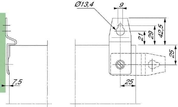 Schneider Electric - Electrical Enclosure Stainless Steel Wall Mount Lug - For Use with CRN Wall Mounting Steel Enclosure/S3X Stainless Steel Wall Mounting Enclosure, RoHS Compliant - Top Tool & Supply