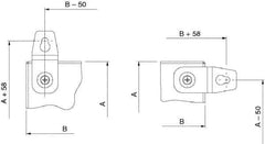 Schneider Electric - Electrical Enclosure Steel Wall Mount Lug - For Use with CNR Wall Mounting Steel Enclosure, RoHS Compliant - Top Tool & Supply