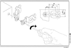 Schneider Electric - Electrical Enclosure Steel Wall Mount Lug - For Use with CRNG Wall Mounting Steel Enclosure/S3D Wall Mounting Steel Enclosure, RoHS Compliant, Includes Mounting Screw & Pre-Mounted Sealing Gasket - Top Tool & Supply